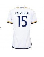 Real Madrid Federico Valverde #15 Domácí Dres pro Dámské 2023-24 Krátký Rukáv